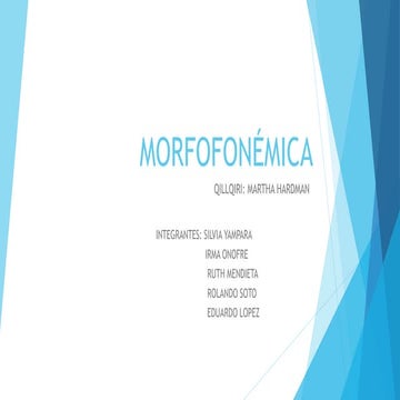 Morfofonémica AYMARA