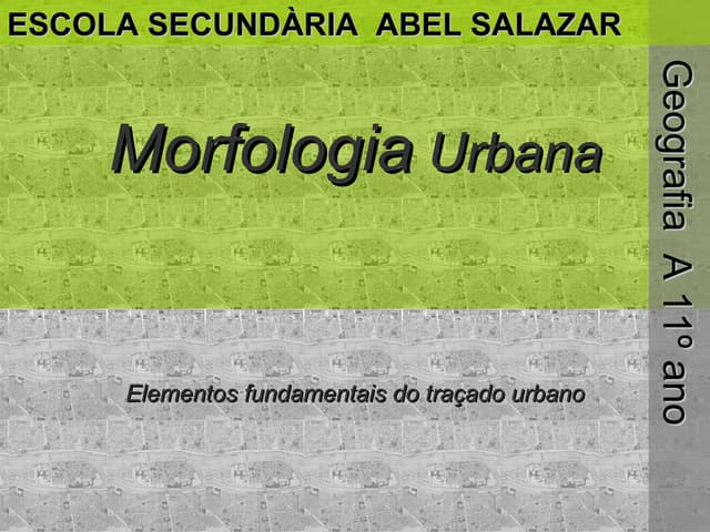 Morfologia Urbana