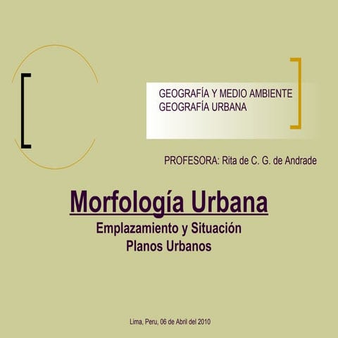 Morfologia urbana