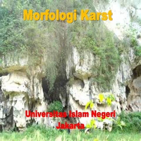 Morfologi karst