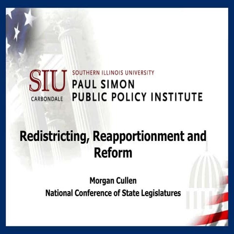 Redistricting, Reapportionment and Reform