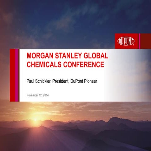 Morgan Stanley Investor Presentation | PDF