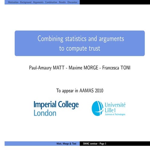 Morge SMAC LIFL Seminar 2010