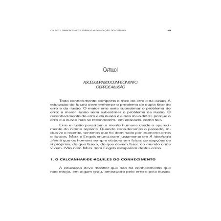 Edgar Morin, Os Sete Saberes Necessários à Educação do Futuro