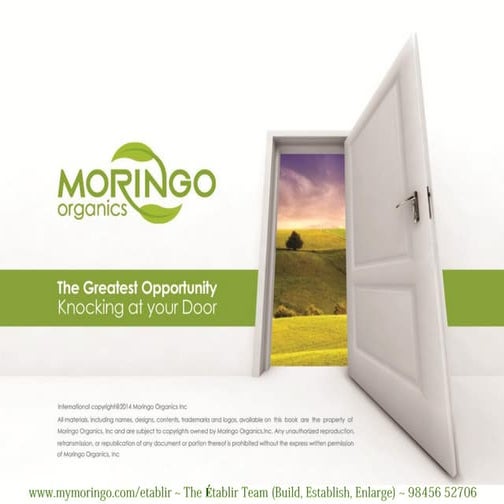 Moringo Organics Opportunity PPT
