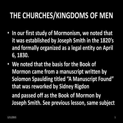 Mormonism  #2