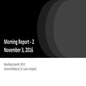Morning report   2 november 3, 2016