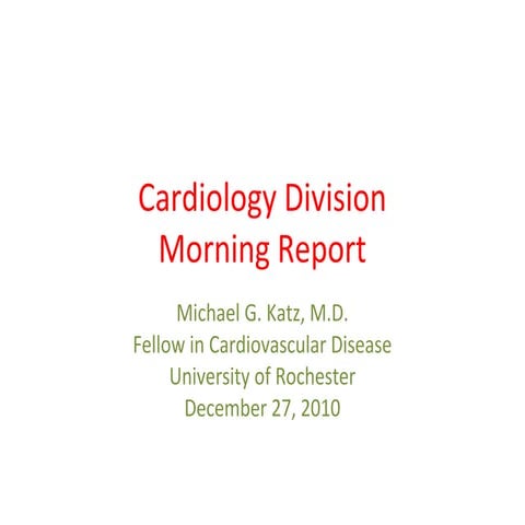 Fungal Endocarditis Morning Report