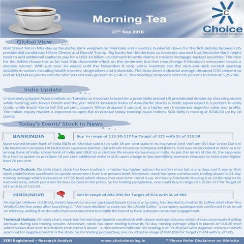 Morning tea 27 09-2016