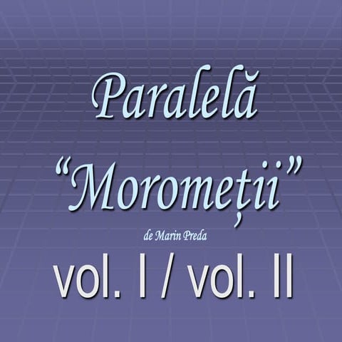 Morometii I,II comp si struct.ppt