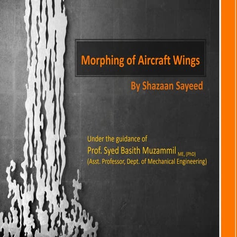 Morphing of aircraft wings