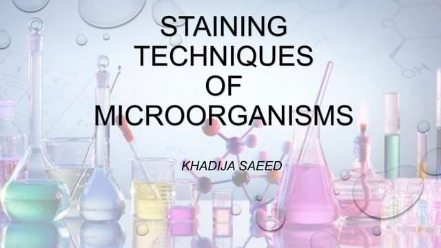Staining techniques of Microorganisms