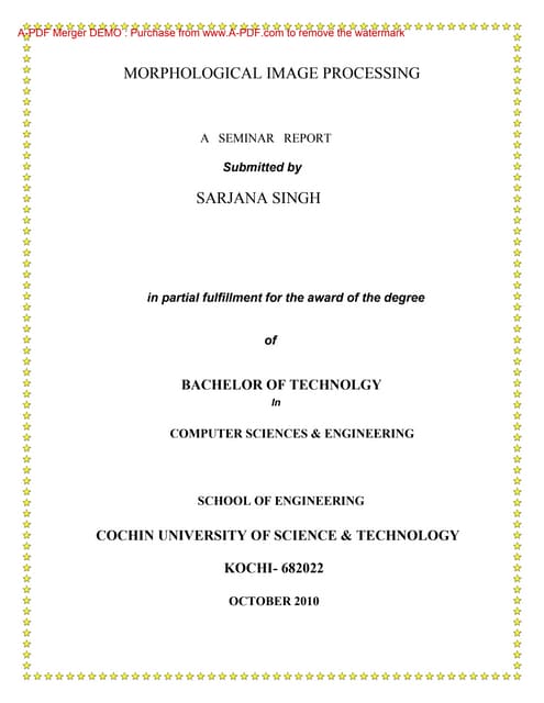Morphological Image Processing