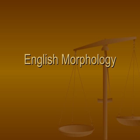 Morphology