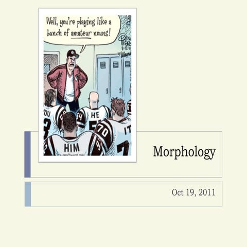 An Introduction to Morphology
