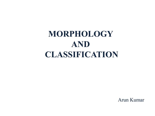 Morphology of bacteria