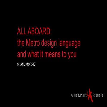 Metro Design Language - WebDU