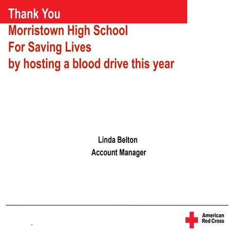 Morristown CSD Blood Drive