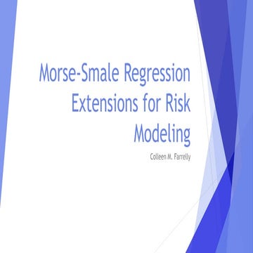 Morse-Smale Regression for Risk Modeling
