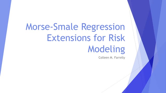 Morse-Smale Regression for Risk Modeling