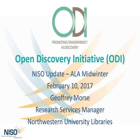 NISO Open Discovery Initiative