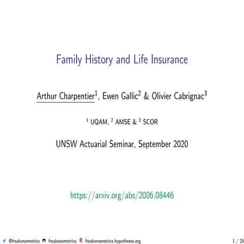 Family History and Life Insurance