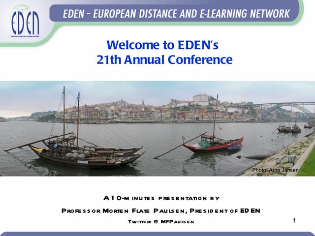 Welcome Address - Morten FPaulsen