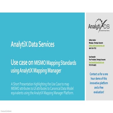 Mortgage - MISMO/HMDA 2016