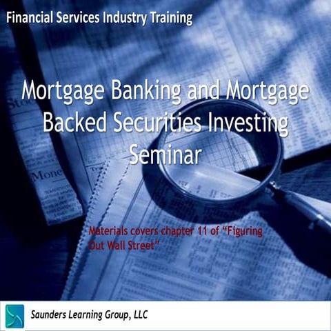 Mortgage banking overview 