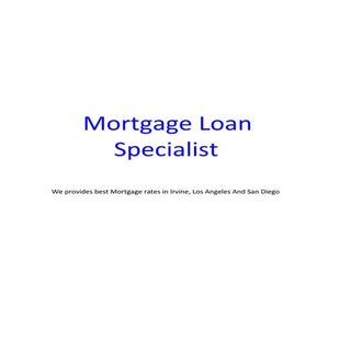 Mortgage loan