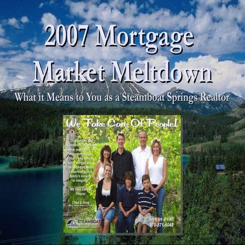 Mortgage Market Meltdown Redux