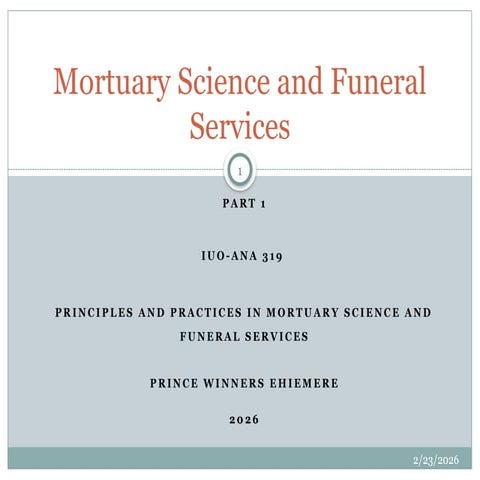 Funeral Service Compend A Review For Students Of Mortuary Science
