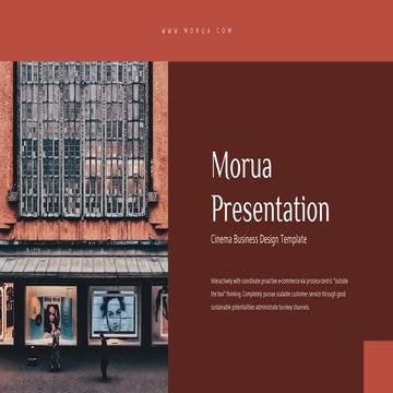Morua Presentation : Dark Color Theme