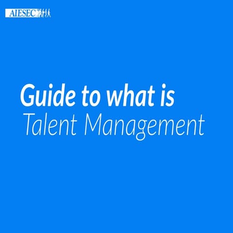 Role of Talent Management