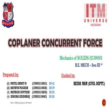 Coplaner concurrent force system