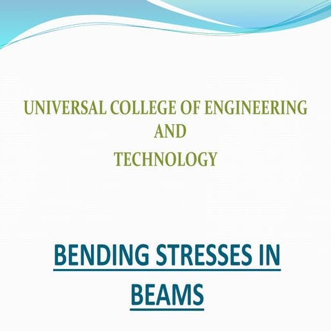 Bending Stress In Beams