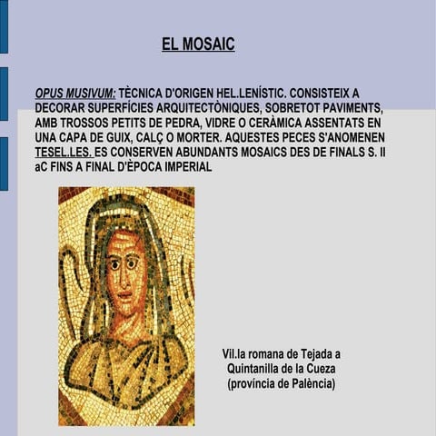 Art clàssic. El mosaic romà