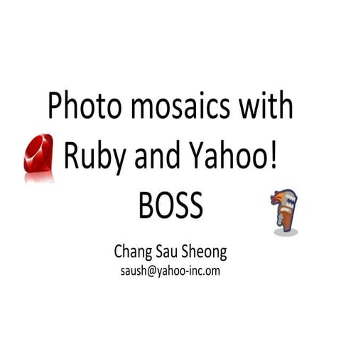 Photo mosaics With Ruby And Yahoo! BOSS