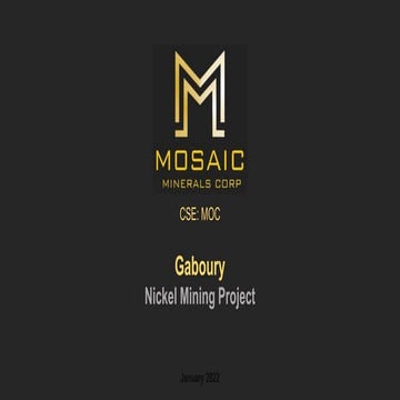 Mosaic Minerals - Presentation - Feb 2022