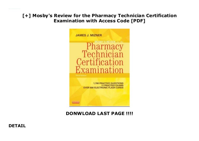 Mos S Review For The Pharmacy Technician Certification Examinat Mos S Review For The Pharmacy Technician Certification Examinat