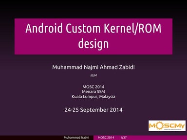 Android Custom Kernel/ROM design