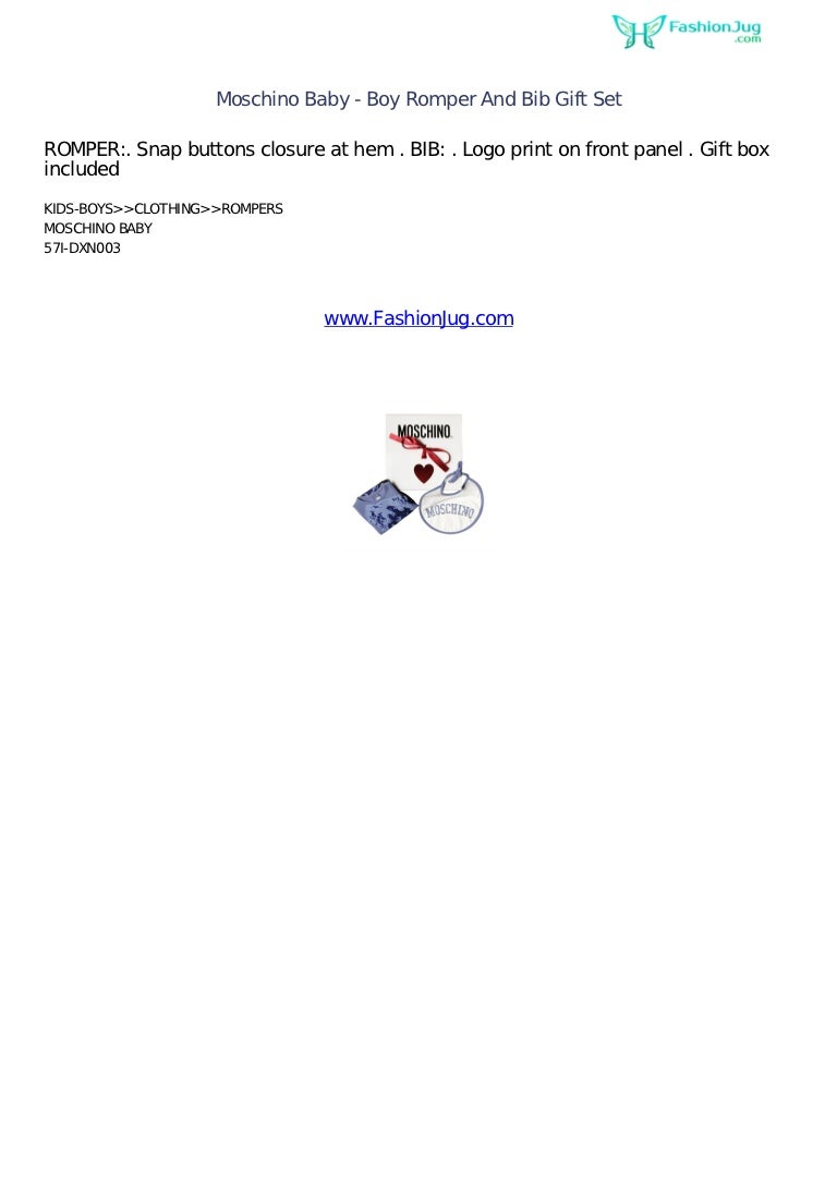 moschino baby boy romper