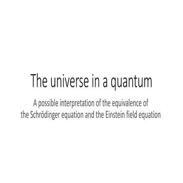 The universe in a quantum