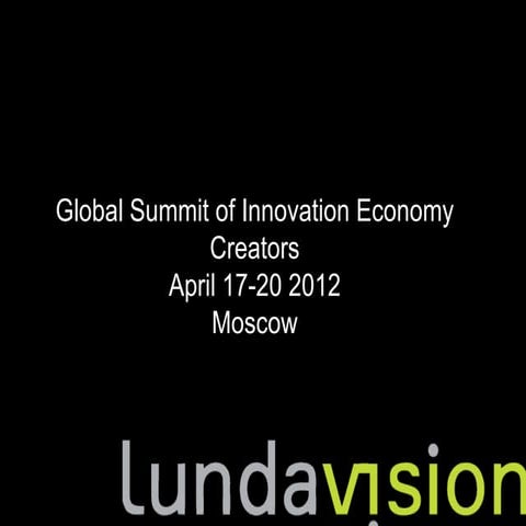 Sven-Thore Holm — Global Summit of Innovation Economy Creators