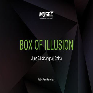 BOX of Illusion MOSEC'17