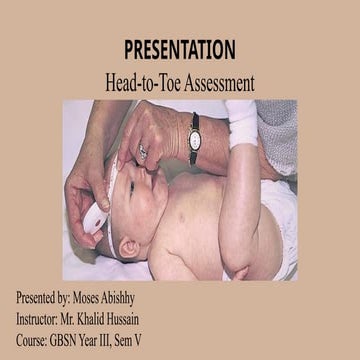 Paediatric Assessment for nurses by Daud ghouri(MSN) | PPTX