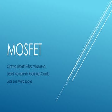 MOSFET uso aplicaciones definicion