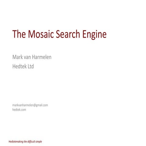 Mosiac Search Engine