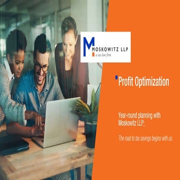 Increase Profit and Make Better Business Decisions through your Tax Services 