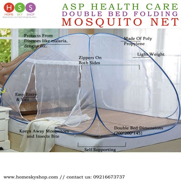 Dual Benefits Of Pop Up Medicated Mosquito Nets